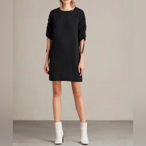 (#150)ALL SAINTS Evie Black Mini Dress
